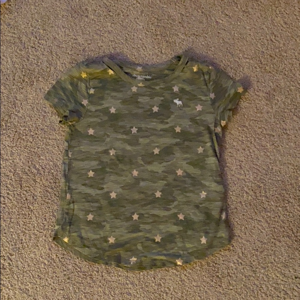 Green w/ gold stars Kids T shirt from abercrombie